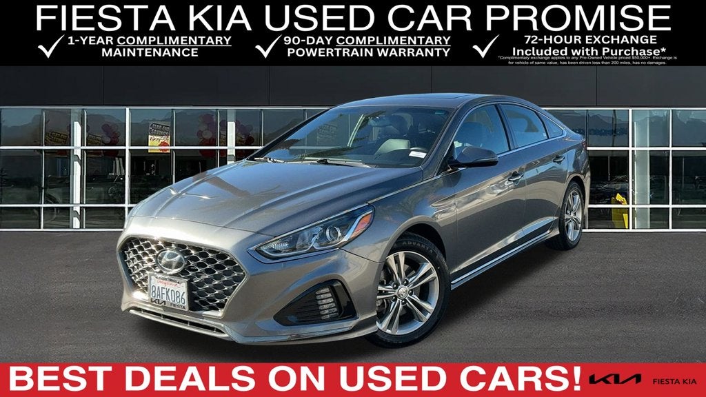 Used 2018 Hyundai Sonata Sport with VIN 5NPE34AF4JH650946 for sale in Indio, CA
