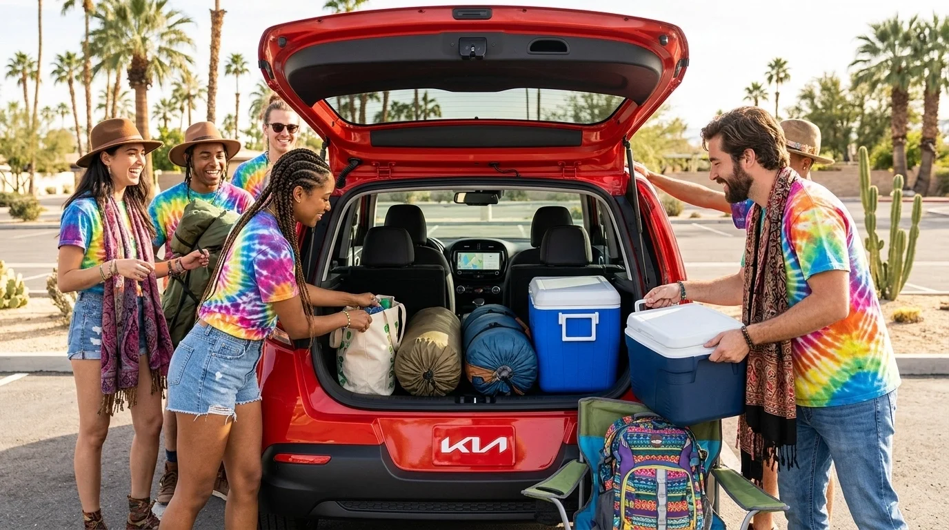 Friends loading Kia Soul