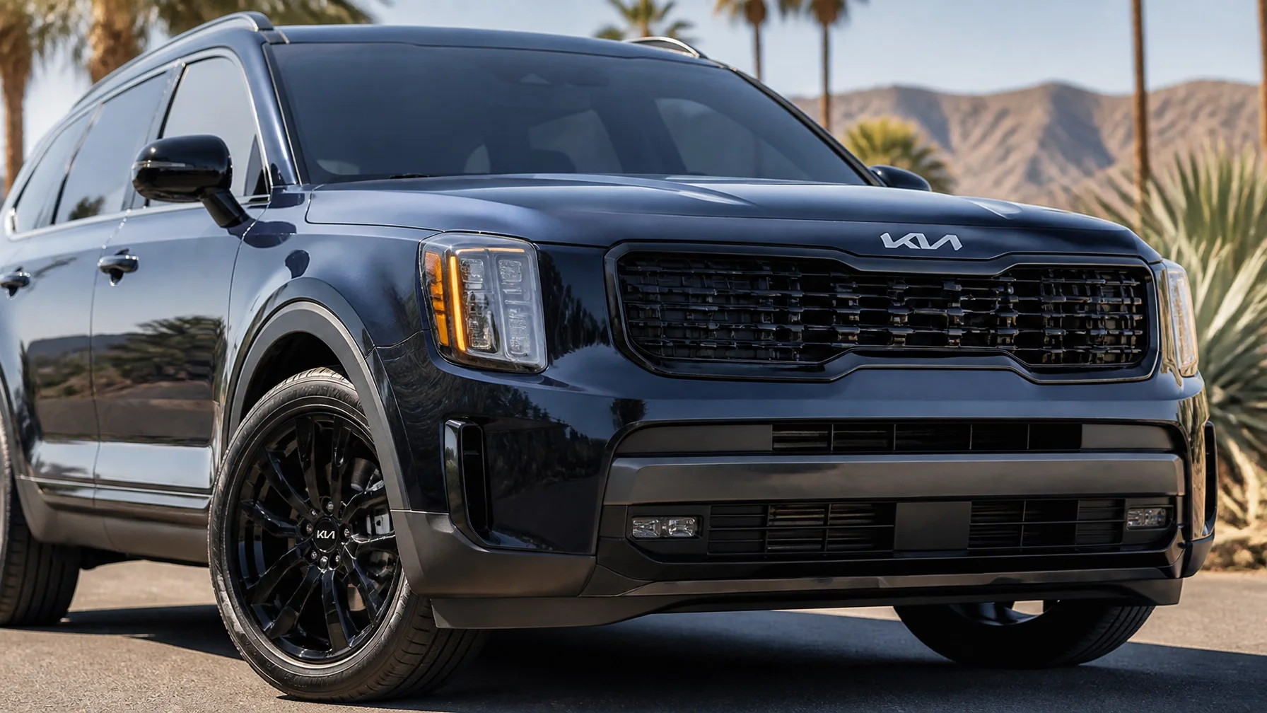 A photo-realistic modern Kia vehicle highlighting ownership confidence with the official Kia logo visible